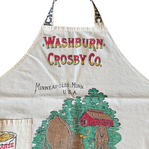 Vintage Washburn Crosby CO. Flour Sac Apron - Picture 5 of 10